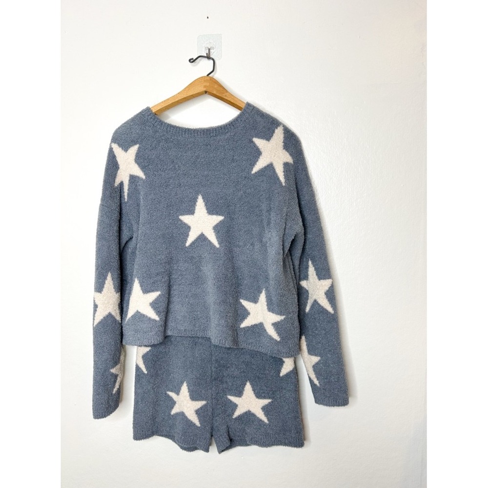 Sincerely Jules Blue & White Star Cozy Loungewear Set - Picture 2 of 8